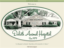 Tablet Screenshot of duluthanimalhospital.com